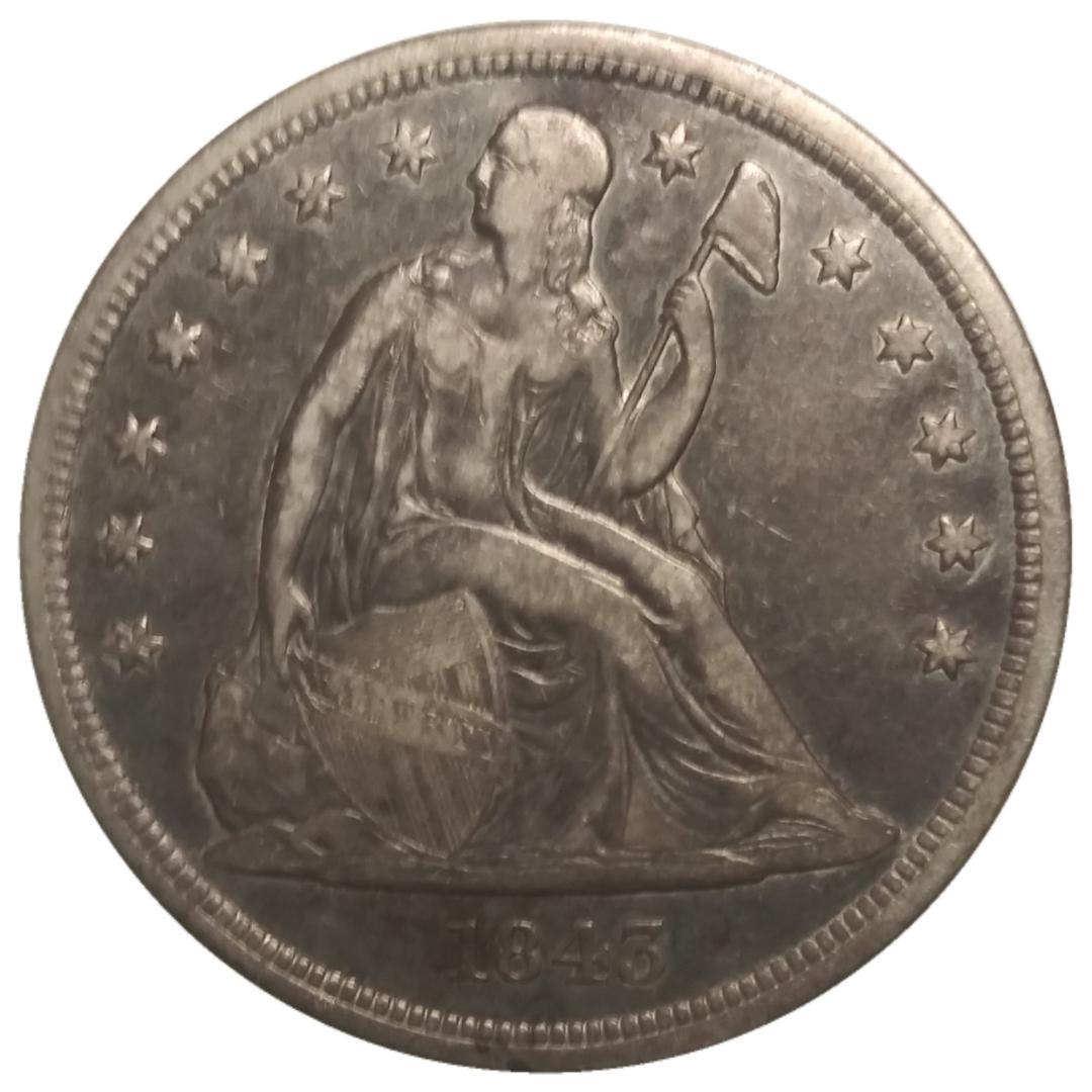 1843-$1-Liberty-Seated-Silver-Dollar-#2